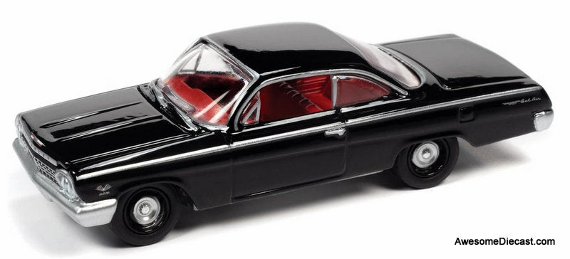 1962 Chevrolet Bel Air, Tuxedo Black 1:64 Diecast Model Car by Johnny Lightning