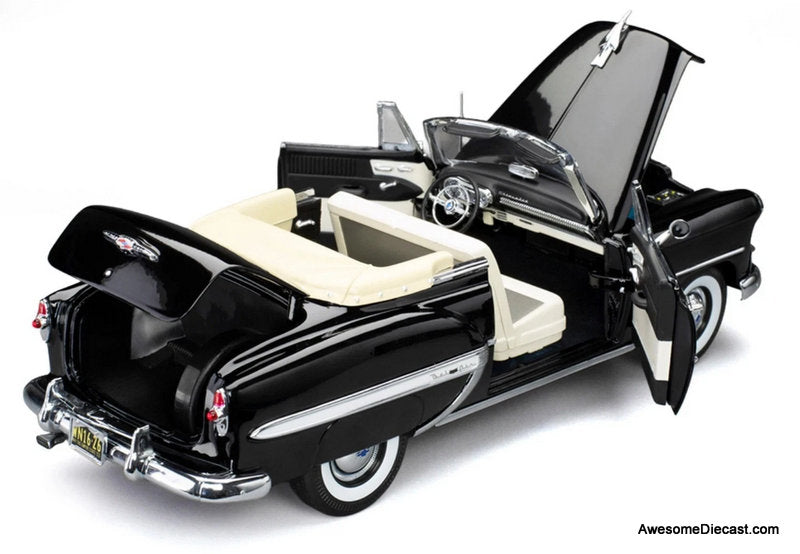 1953 Chevrolet Bel Air Convertible, Black 1:18 Diecast Model Car by Sun Star