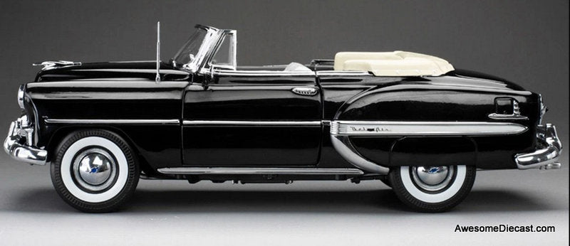 1953 Chevrolet Bel Air Convertible, Black 1:18 Diecast Model Car by Sun Star