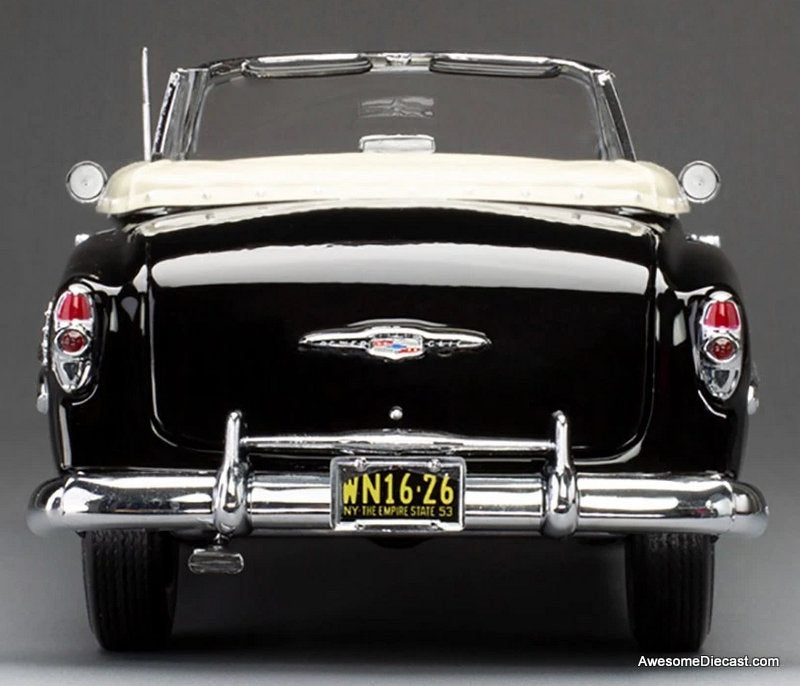 1953 Chevrolet Bel Air Convertible, Black 1:18 Diecast Model Car by Sun Star