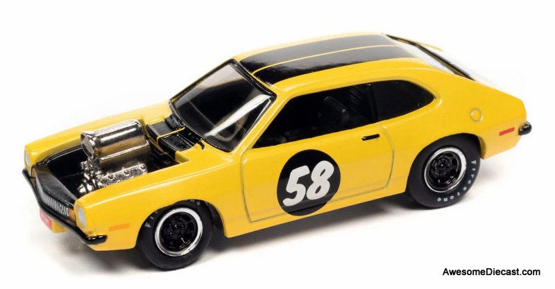 1971 Ford Pinto, Fluorescent Orange 1:64 Diecast Model Car by Johnny Lightning