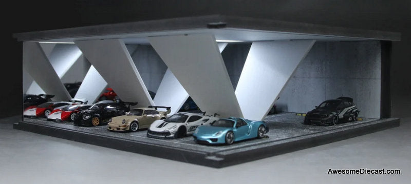Underground Parking Garage Diorama w/Lighting 1:64 Diorama by MoreArt