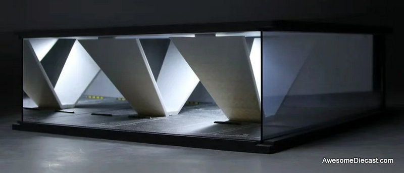 Underground Parking Garage Diorama w/Lighting 1:64 Diorama by MoreArt
