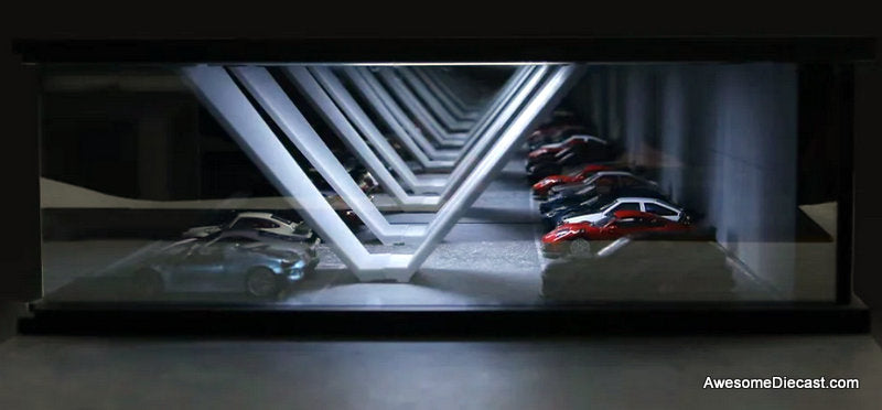Underground Parking Garage Diorama w/Lighting 1:64 Diorama by MoreArt
