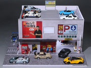 Japanese Parking Building w/Lighting 1:64 Diorama by MoreArt