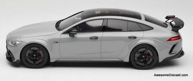 2024 Mercedes AMG GT63 S Brabus Rocket 1000 (C192), Nardo Gray 1:18 Resin Cast Model Car by GT Spirit