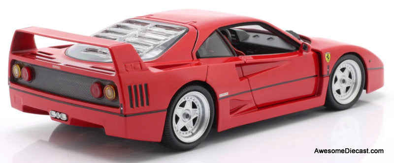 1987 Ferrari F40, 1:18 Diecast Model Car by Burago