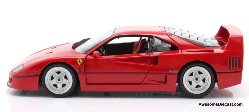 1987 Ferrari F40, 1:18 Diecast Model Car by Burago