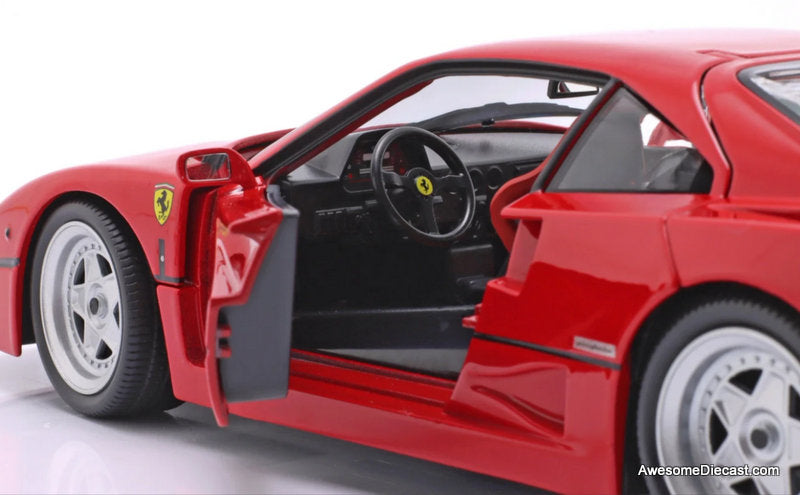 1987 Ferrari F40, 1:18 Diecast Model Car by Burago