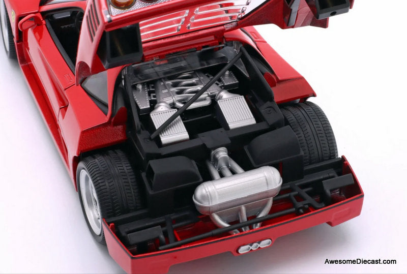 1987 Ferrari F40, 1:18 Diecast Model Car by Burago