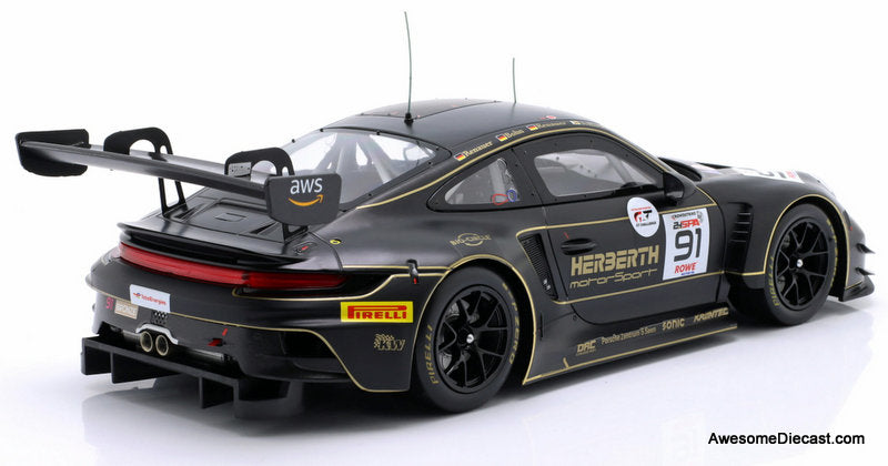 Porsche 911 GT3 R #91 Herberth Motorsport 24Hr Spa 2025, 1:18 Diecast Model Car by IXO