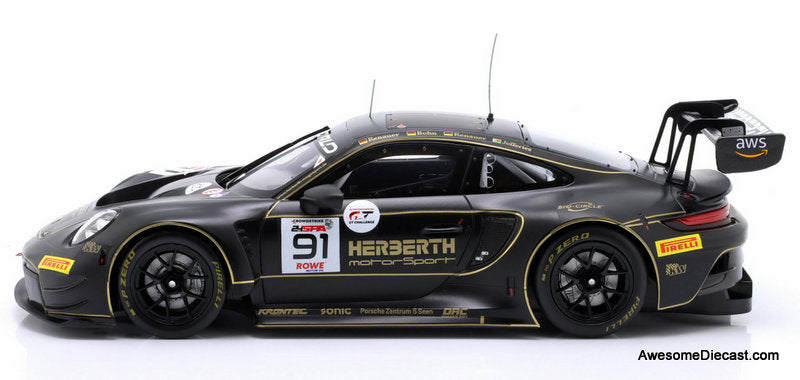 Porsche 911 GT3 R #91 Herberth Motorsport 24Hr Spa 2025, 1:18 Diecast Model Car by IXO
