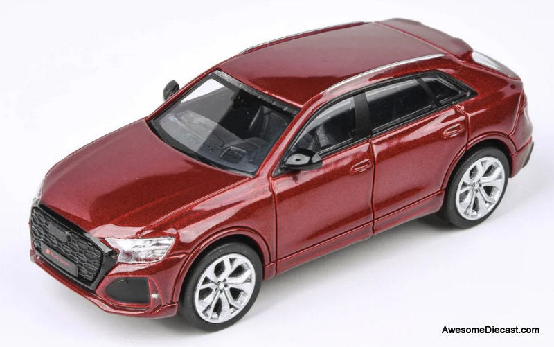 Audi RS Q8, Matador Red Metallic 1:64 Diecast Model Car by Para64