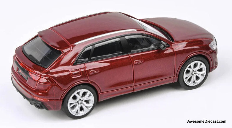 Audi RS Q8, Matador Red Metallic 1:64 Diecast Model Car by Para64