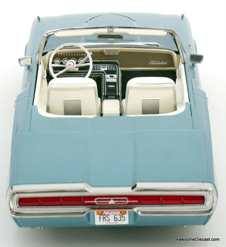 1966 Ford Thunderbird Convertible, Metallic Blue 1:18 Diecast Model Car by KK Scale