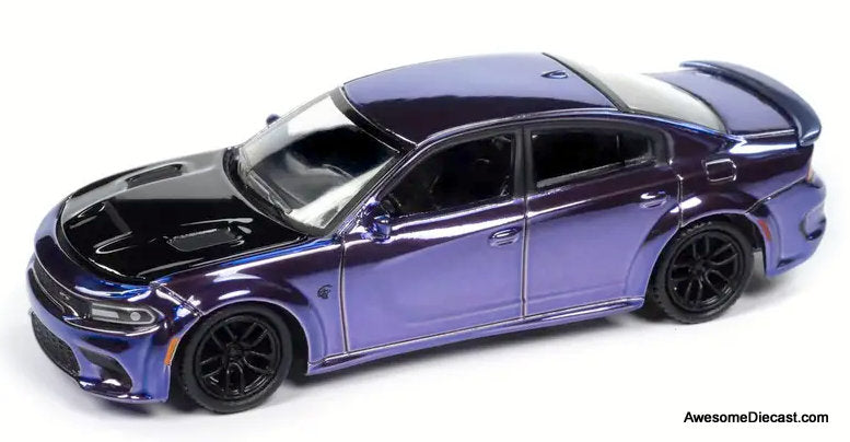2021 Dodge Charger SRT Hellcat Redeye, Purple Chrome 1:64 Diecast Model Car by Auto World