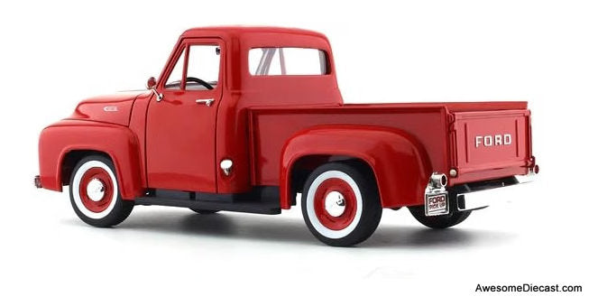 1953 Ford F-150 Pick-Up, Red 1:18 Diecast Model Truck by Lucky Diecast