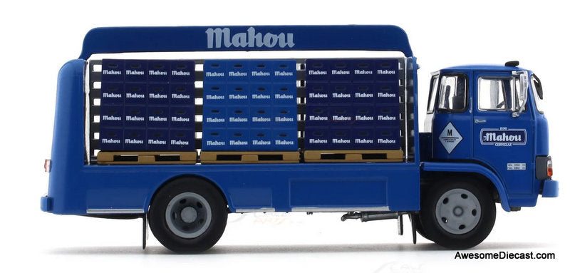 1976 Ebro E-95 Bottle Delivery Truck: Mahou Spanish Laga 1:43 Diecast Model Truck by Hachette