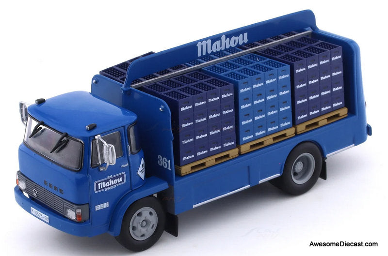 1976 Ebro E-95 Bottle Delivery Truck: Mahou Spanish Laga 1:43 Diecast Model Truck by Hachette