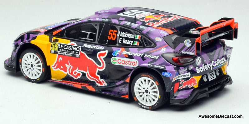 Ford Puma Rally1 #55, Monte Carlo Rally 2025 1:18 Diecast Model Car by IXO