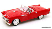 1955 Ford Thunderbird, Red 1:18 Diecast Model Car by Road Signature