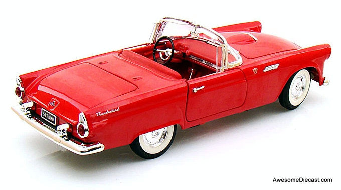 1955 Ford Thunderbird, Red 1:18 Diecast Model Car by Road Signature