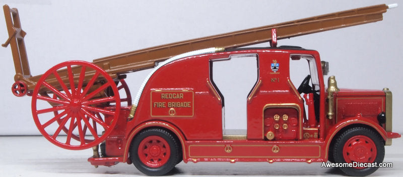 Leyland Cub FX7 Fire Truck: Redcar Fire Brigade 1:76 Diecast Model Fire Truck by Oxford Diecast