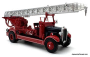 Leyland TLM Fire Truck: Liverpool Fire Brigade 1:76 Diecast Model Fire Truck by Oxford Diecast