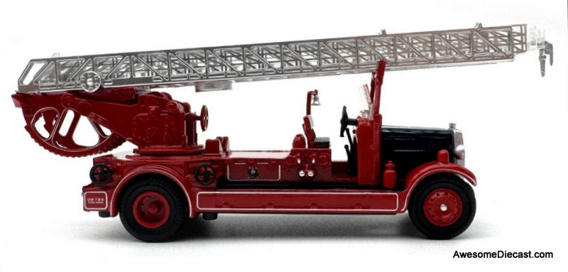 Leyland TLM Fire Truck: Liverpool Fire Brigade 1:76 Diecast Model Fire Truck by Oxford Diecast