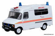 1985 Bedford CF Hanion Ambulance: Merseyside Ambulance Service 1:76 Diecast Model Ambulance by Oxford Diecast