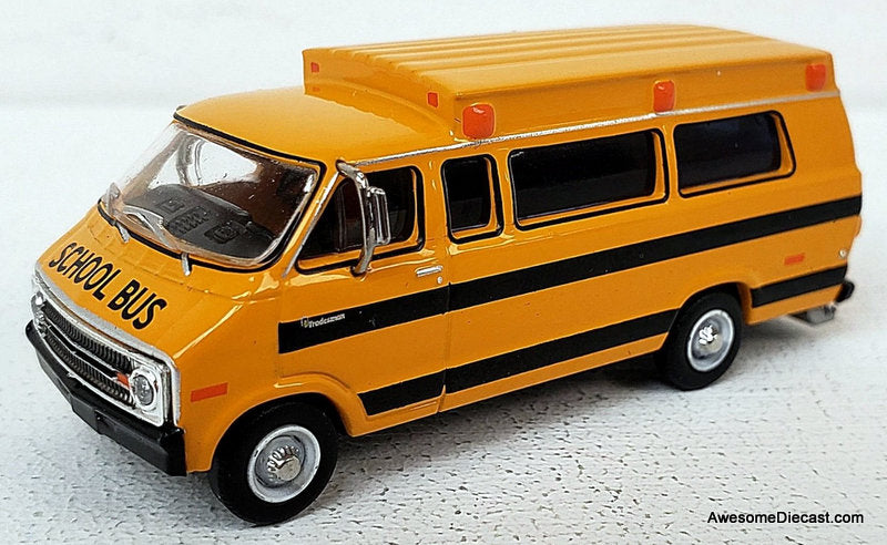 Dodge B-200 School Bus 1:87 ABS Plastic Model Bus by Brekina