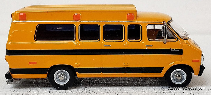 Dodge B-200 School Bus 1:87 ABS Plastic Model Bus by Brekina