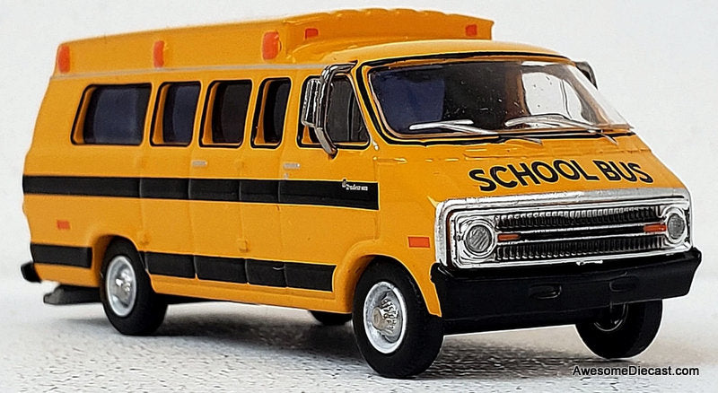 Dodge B-200 School Bus 1:87 ABS Plastic Model Bus by Brekina