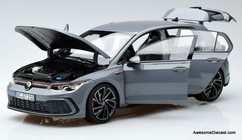 2021 Volkswagen Golf GTi, Gray 1:18 Diecast Model Car by Norev