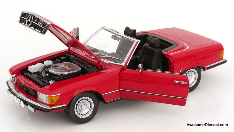 1979 Mercedes-Benz 450SL, Red (Euro Version) 1:12 Diecast Model Car by KK Scale