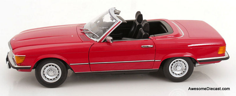 1979 Mercedes-Benz 450SL, Red (Euro Version) 1:12 Diecast Model Car by KK Scale