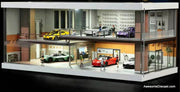 Light Coffee Car House w/Lighting Diorama by Shou Cang