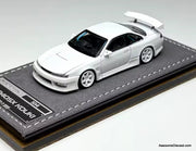 Nissan Silvia S14 Kouki, White 1:64 Diecast Model Car by Mortal