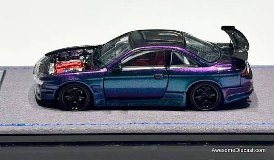 Nissan Silvia S14 Kouki, Chameleon 1:64 Diecast Model Car by Mortal