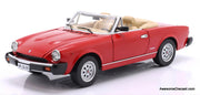 1982 Fiat 124 Pininfarina Spider Europa, Red 1:18 Diecast Model Car by Touring Model Cars