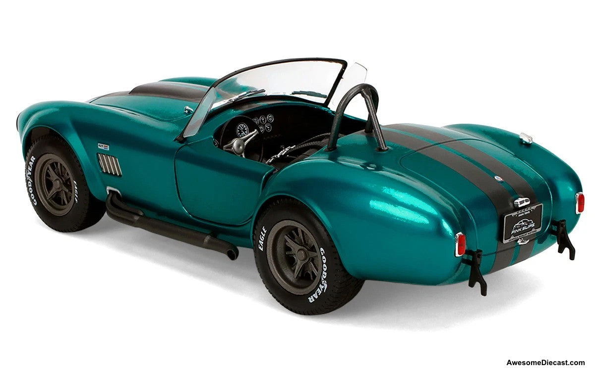 Shelby Cobra 427 MK2, Teal Metallic (Pink Slips) 1:18 Diecast Model Car by Jada