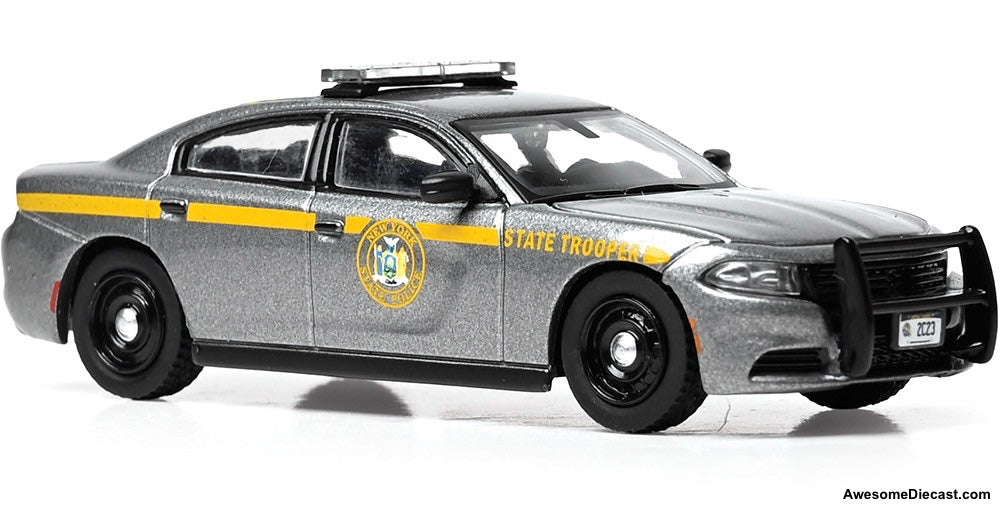 2023 Dodge Charger Pursuit Police Car - New York State Troopers 1:64 Diecast Model Car by IXOAmerica