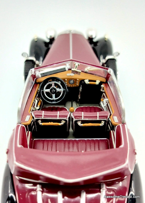 Minichamps 1:43 1938 Horch 853A Cabriolet, Red/Black – Awesome