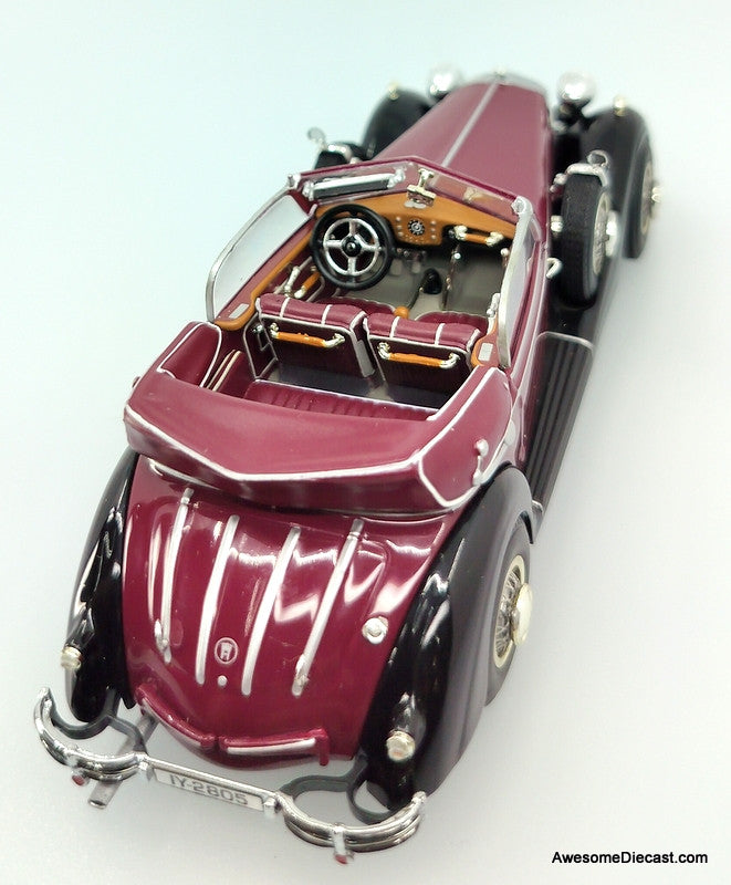 Minichamps 1:43 1938 Horch 853A Cabriolet, Red/Black – Awesome