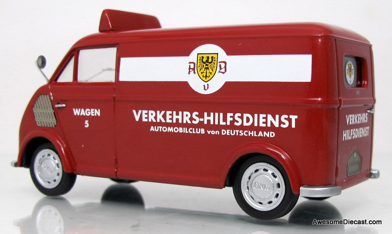 Schuco 1:43 DKW Rapid Transporter - AvD, Red