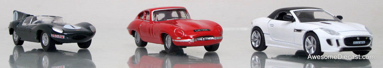 Oxford Diecast 1:76 Jaguar Sports Car 3-Piece Set