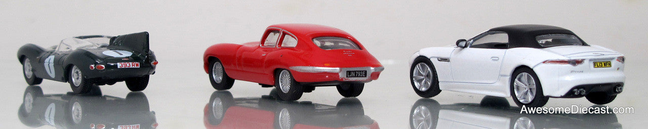 Oxford Diecast 1:76 Jaguar Sports Car 3-Piece Set