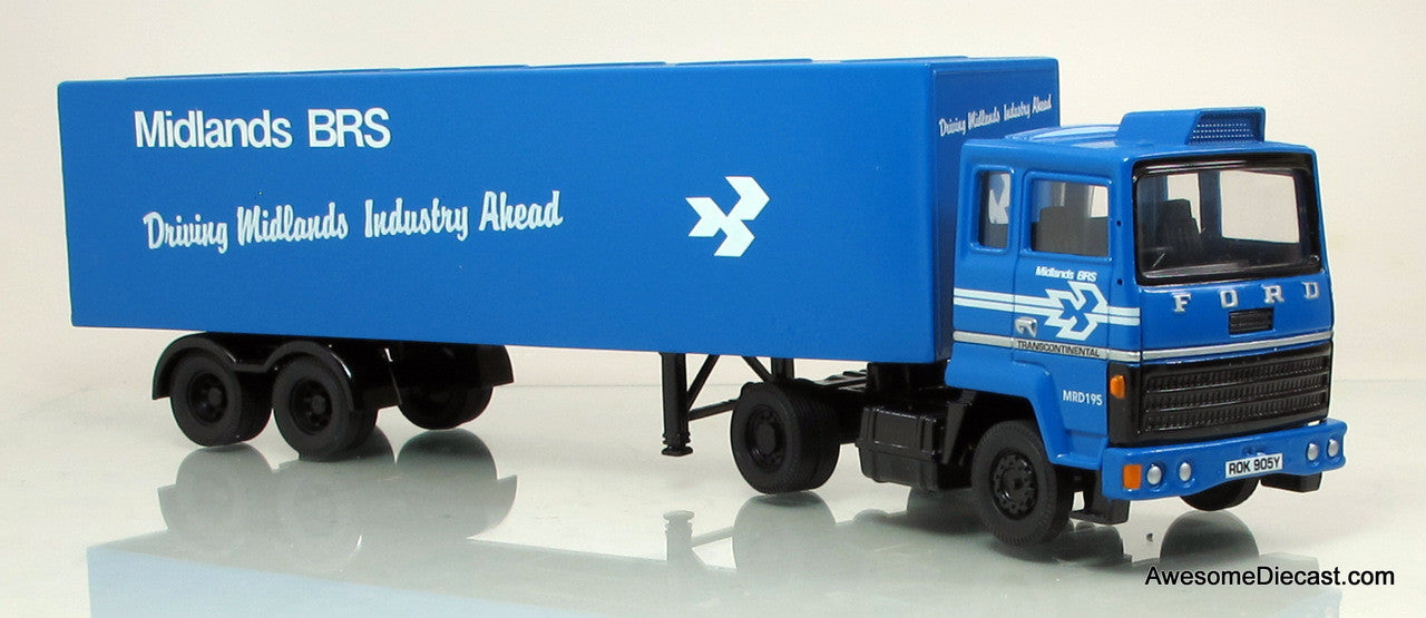 Corgi 1:50 Ford Transcontinental w/ Box Trailer - British Road Services