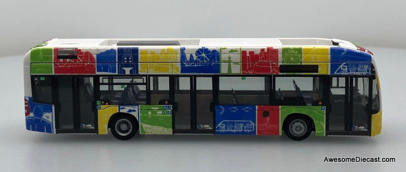 Mercedes Benz eCitaro: HVV Paint Bus 1:87 ABS Plastic Model Bus by Rietze