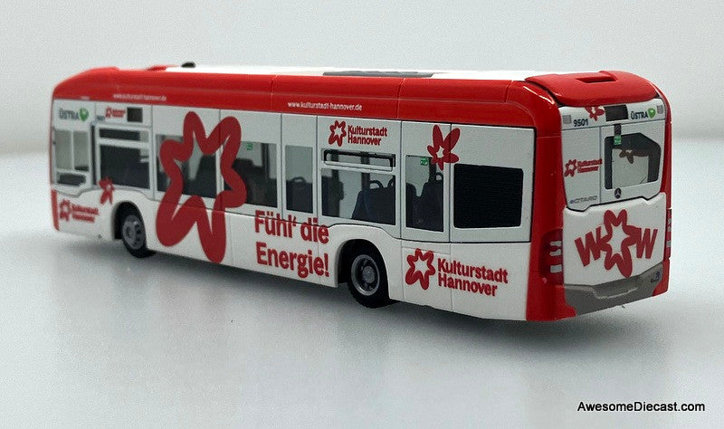 Mercedes Benz eCitaro Usta Bus Lines: Kulturhauptstadt 1:87 ABS Plastic Model Bus by Rietze